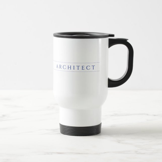 Mug de voyage ARCHITECT / Bleu marine (Droite)