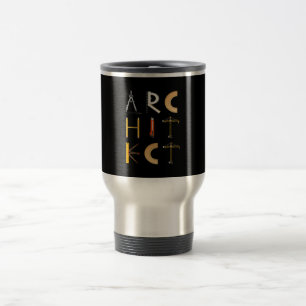 Mug De Voyage Architecte Cool Nouveautés Paysages Cadeaux Étud