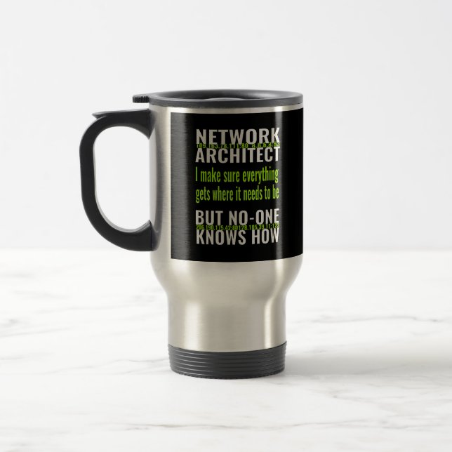 Mug De Voyage architecte réseau drôle (Gauche)