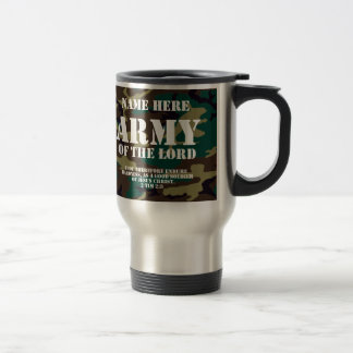 Mug De Voyage Armée du seigneur, écriture sainte de bible/nom