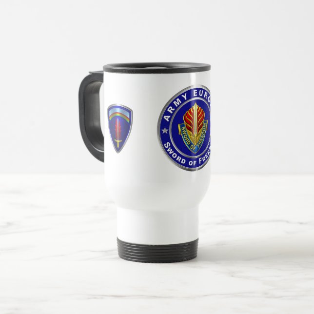 Mug De Voyage Armée Europe USAREUR  (Devant gauche)