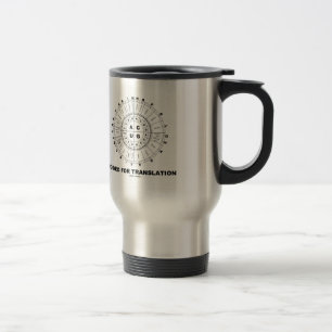Mug De Voyage ARN Roue de Codon de Traduction Codée Humour Geek