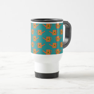 Mug De Voyage Arrosage orange avec tournesol