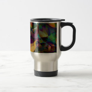 Mug De Voyage Art abstrait coloré et kaléidoscopique