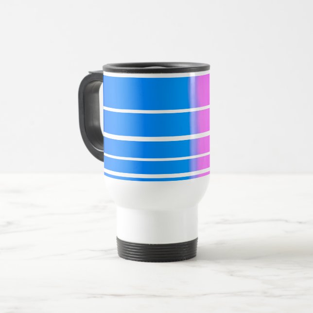 Mug De Voyage Art abstrait moderne (Devant gauche)
