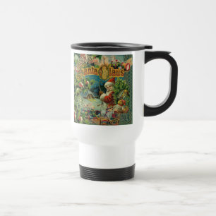 Mug De Voyage Art antique du Père Noël