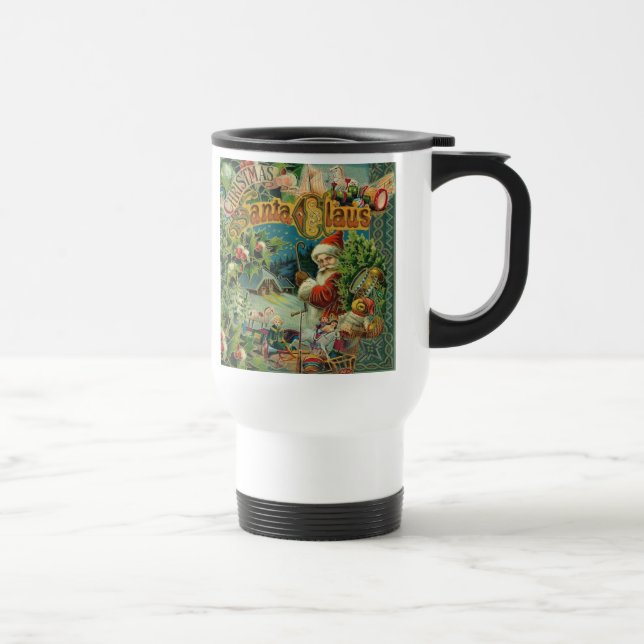 Mug De Voyage Art antique du Père Noël (Droite)