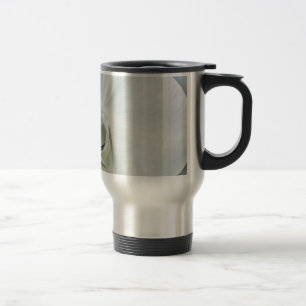 Mug De Voyage Art botanique de l'orchidée blanche élégante