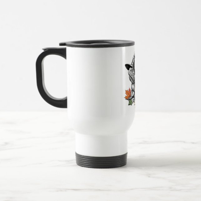 Mug De Voyage Art Halloween Dragon À Portes (Gauche)