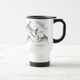 Mug De Voyage Art joyeux des requins marins