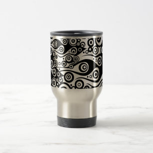 Mug De Voyage ART motif - flammes en cercle de tatouage