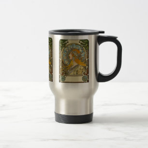 Mug De Voyage Art Nouveau - zodiaque de Mucha - plume de La