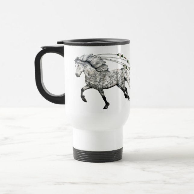 Mug De Voyage Arte hippique islandaise (Gauche)