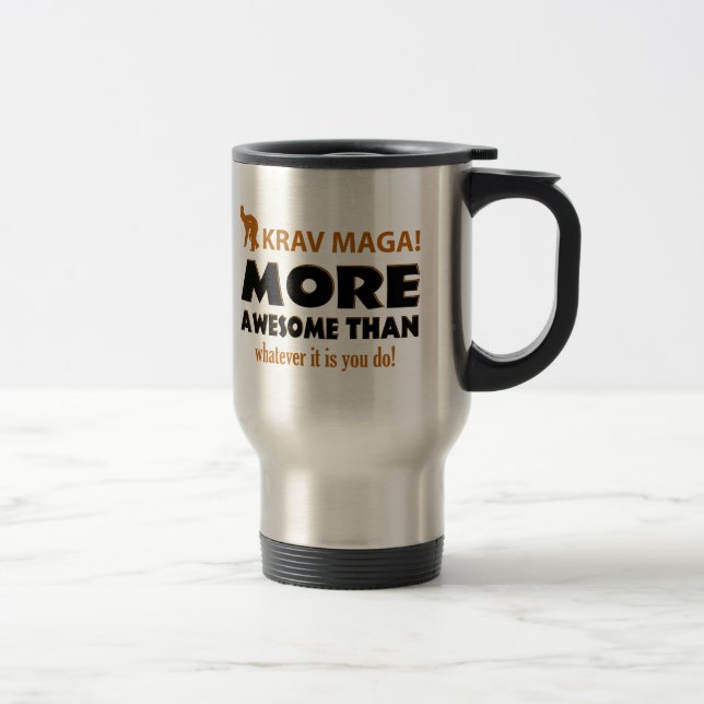 Mug De Voyage Articles de cadeau d'arts martiaux de Krav Maga (Droit)