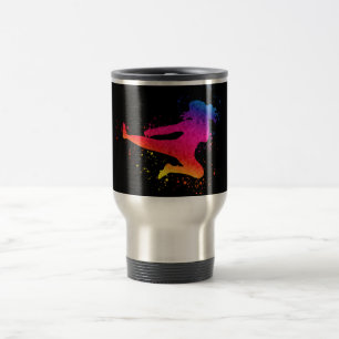 Mug De Voyage Arts Martiaux Féminins, Coup De Feu, Coup De Peint