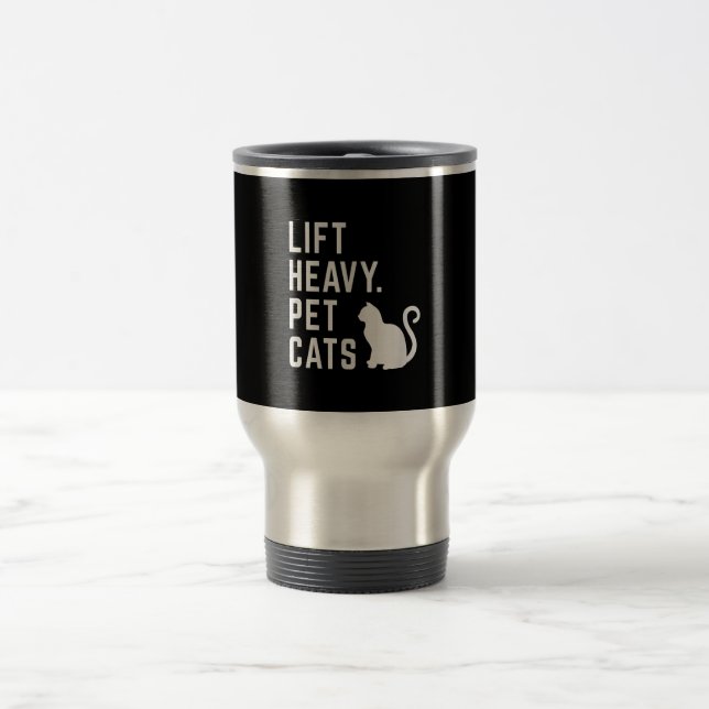 Mug De Voyage Ascenseur Chats pour animaux de compagnie lourds - (Centre)