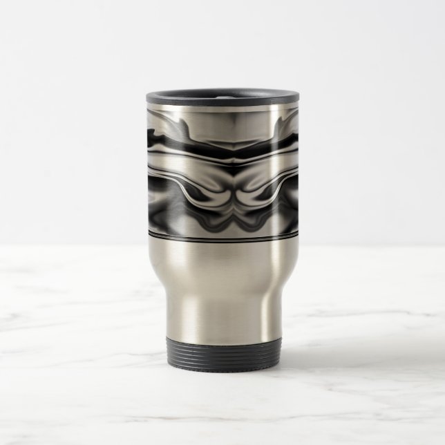 Mug De Voyage Ascension - chrome ange abstrait (Centre)