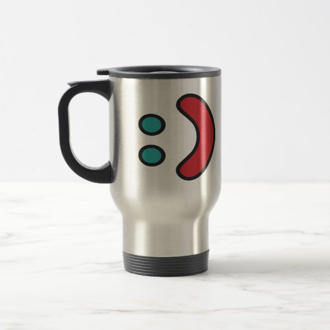 Mug De Voyage Ascii Smile (Gauche)