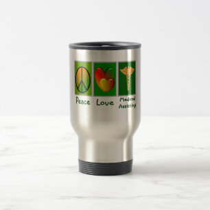 Mug De Voyage Assistance Médicale d'amour de paix