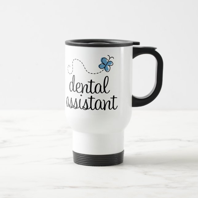 Mug De Voyage Assistant dentaire mignon (Droite)