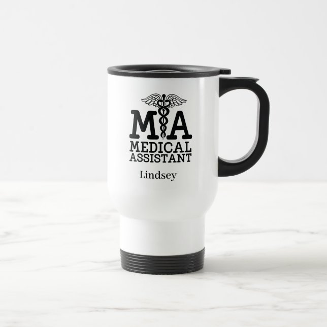 Mug De Voyage Assistant Médicale personnalisé (Droite)