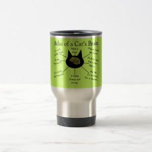 Mug De Voyage Atlas du cerveau d'un chat