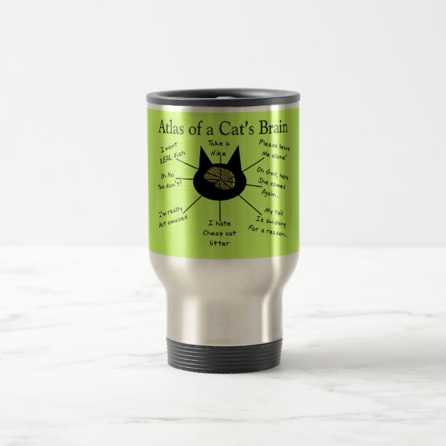 Mug De Voyage Atlas du cerveau d'un chat (Centre)