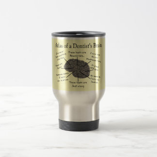 Mug De Voyage Atlas du cerveau d'un dentiste