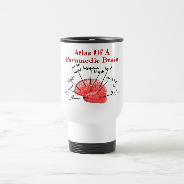 Mug De Voyage Atlas d'un cerveau d'infirmier (Centre)