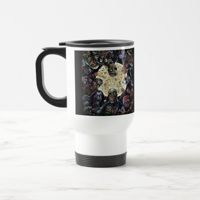 Mug De Voyage Attaque de zombies (Horde de zombie) (Gauche)
