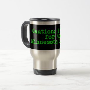 Mug De Voyage Attention Je Freine Pour Le Minnesota Iceman