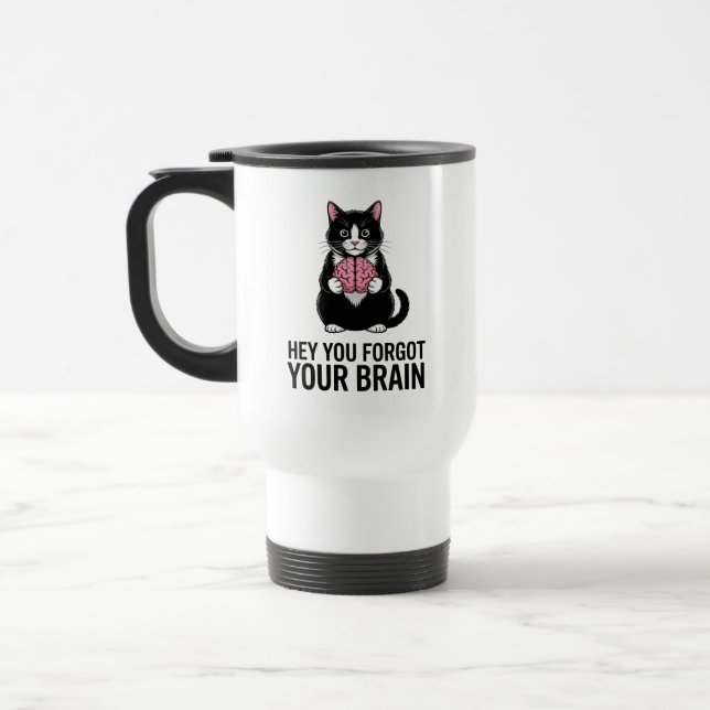 Mug De Voyage Attitude de chat Antisocial Introverti Personnes i (Gauche)