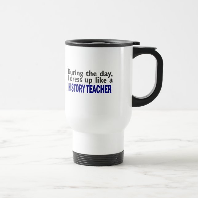 Mug De Voyage Au cours de la journée (professeur d'histoire) (Droite)