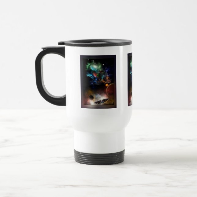 Mug De Voyage Au-delà de l'espace et du temps L'art fractal II S (Gauche)