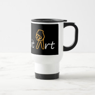 Mug De Voyage AUCUNE LIMITE ART & signer PAIX - LIBERTÉ - LIBERT