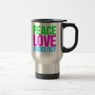 Mug De Voyage Audiologie d'amour de paix