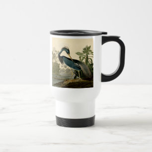 Mug De Voyage Audubon Héron de Louisiane Oiseaux Amérique Art