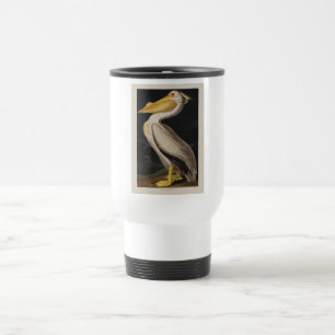 Mug De Voyage Audubon White Pelican Bird Amérique
