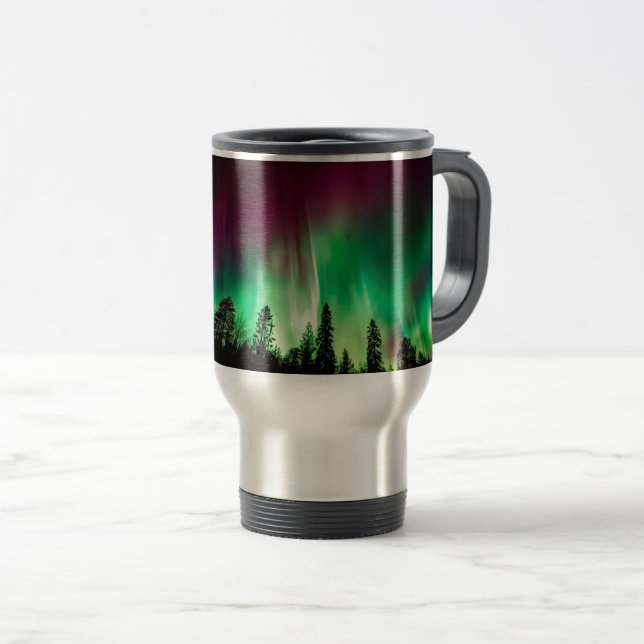 Mug De Voyage aurora boréale (Devant droit)