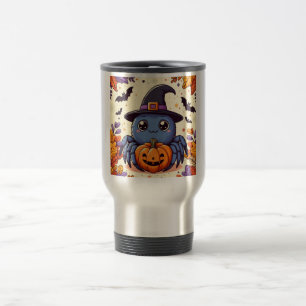 Mug De Voyage Automne/automne/araignée/sorcière/halloween