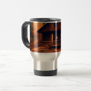 Mug De Voyage Automne/Automne/Halloween/Peinture rustique