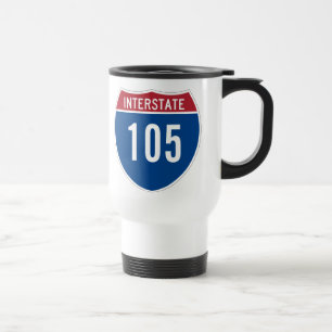 Mug De Voyage Autoroute Interstate 105
