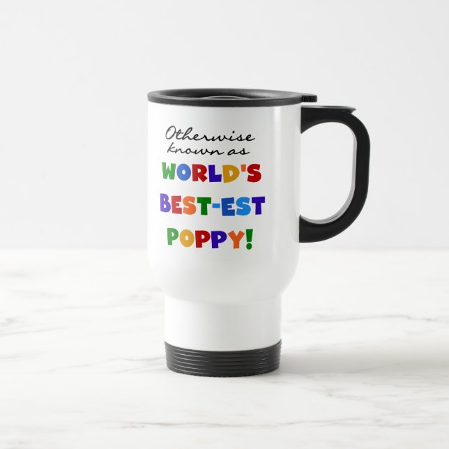 Mug De Voyage Autrement T-shirts et cadeaux connus du pavot (Droite)