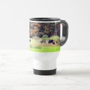 Mug De Voyage Autumn Cow Field Nature Personnalisée