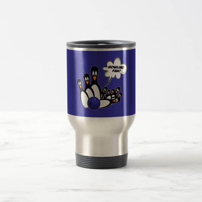 Mug de voyage aux manchots quilles mignons (Centre)