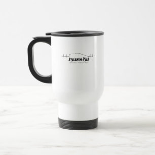 Mug De Voyage Avalanche Peak, battement de cœur de Yellowstone. 