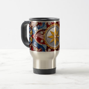 Mug de voyage avec des couleurs colombiennes