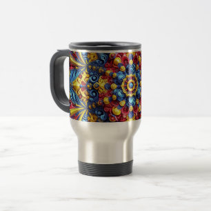 Mug de voyage avec des couleurs roumaines Design