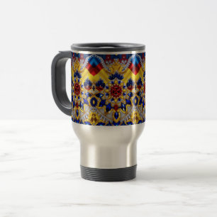 Mug de voyage avec des couleurs roumaines Design