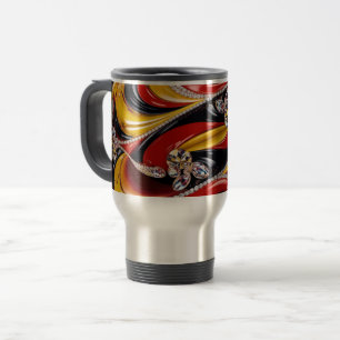Mug de voyage avec design de couleurs belges